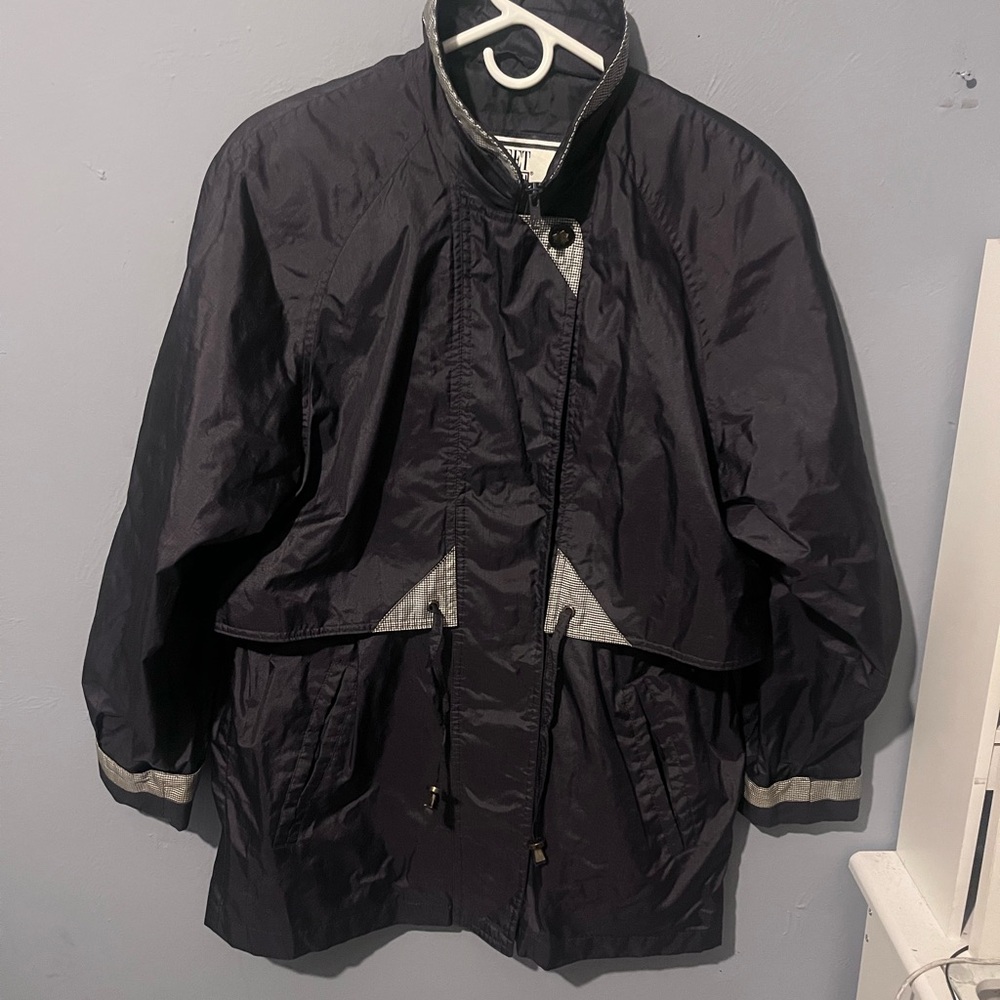 Men's Black Turtleneck Sweater Jacket